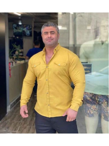 پیراهن کتان سنگ شور کاغذی 1341